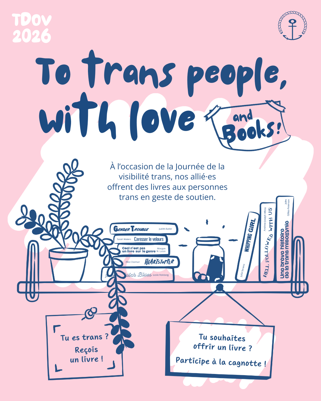 To trans people, with love and books!